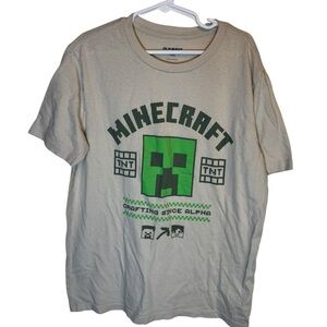 💥Old Navy Beige Minecraft Tee 10/12